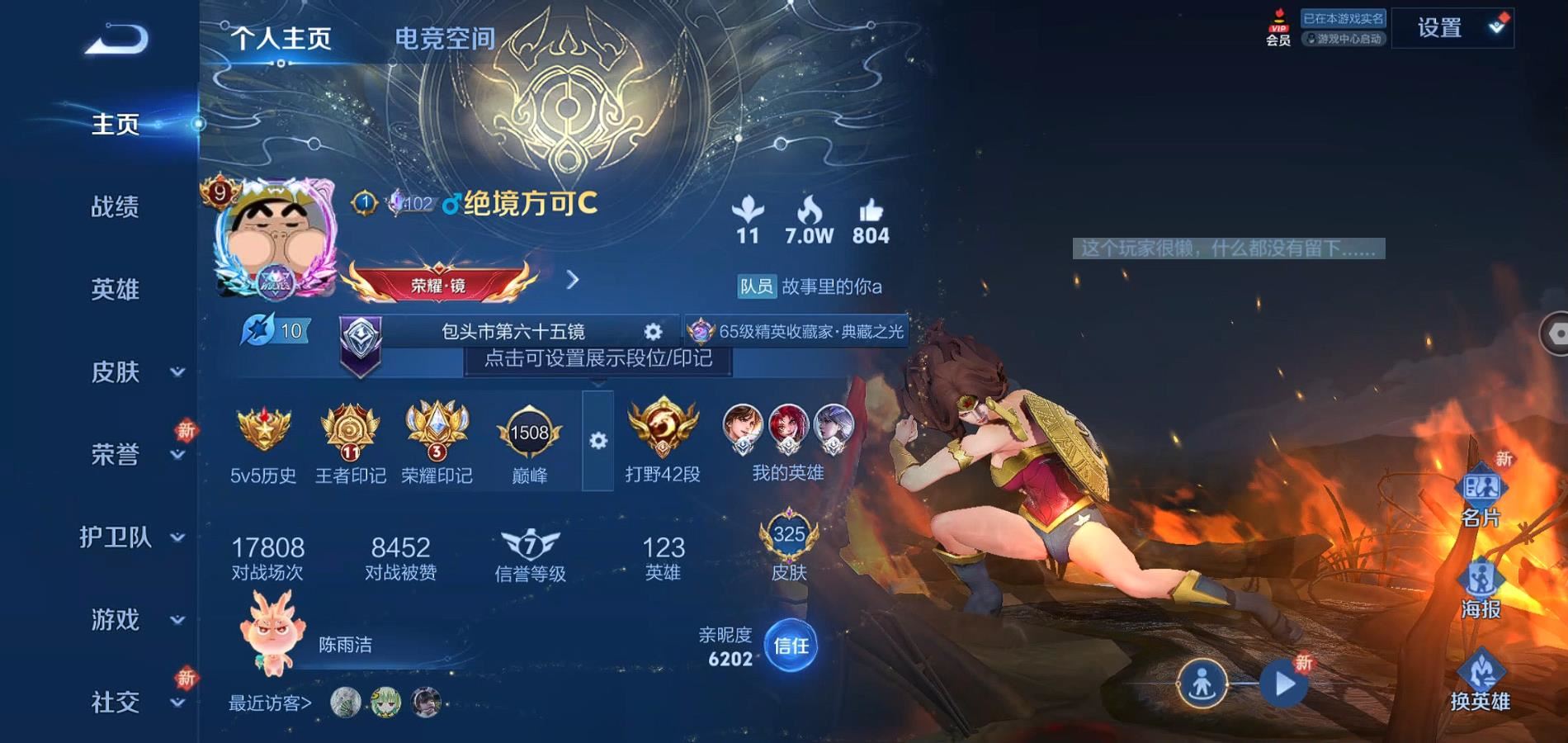 WZQM3164837王者荣耀账号详情图3 WZQM3164837王者荣耀账号详情图3