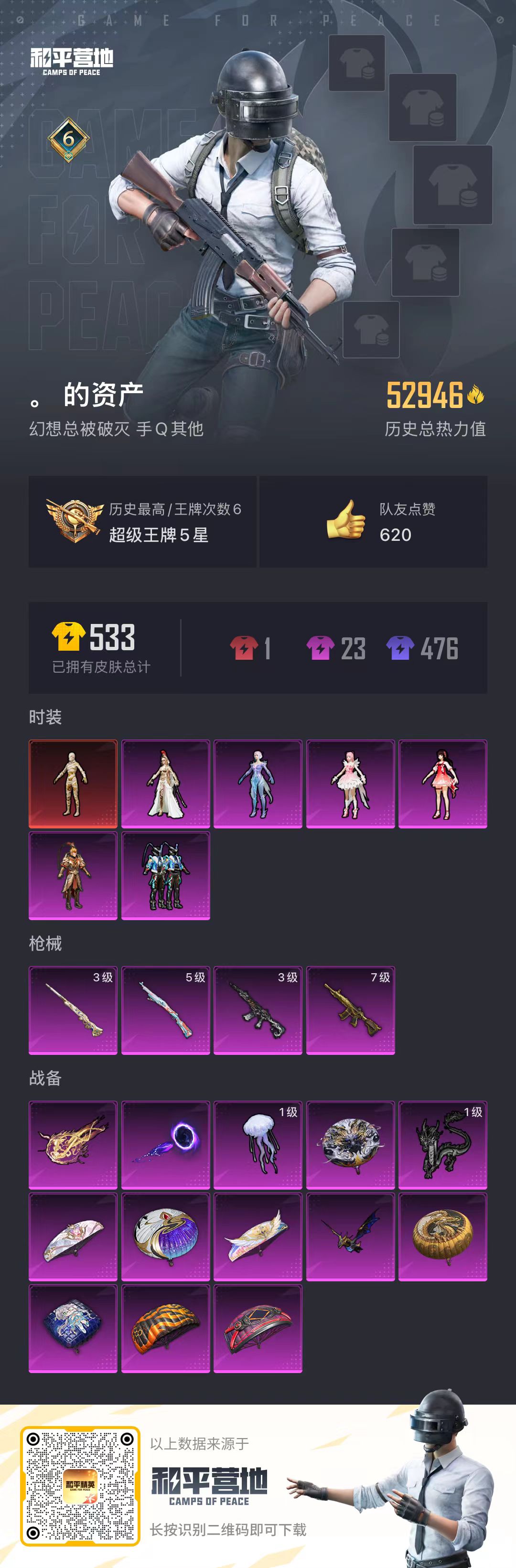 HPQM3264687和平精英账号详情图3 HPQM3264687和平精英账号详情图3