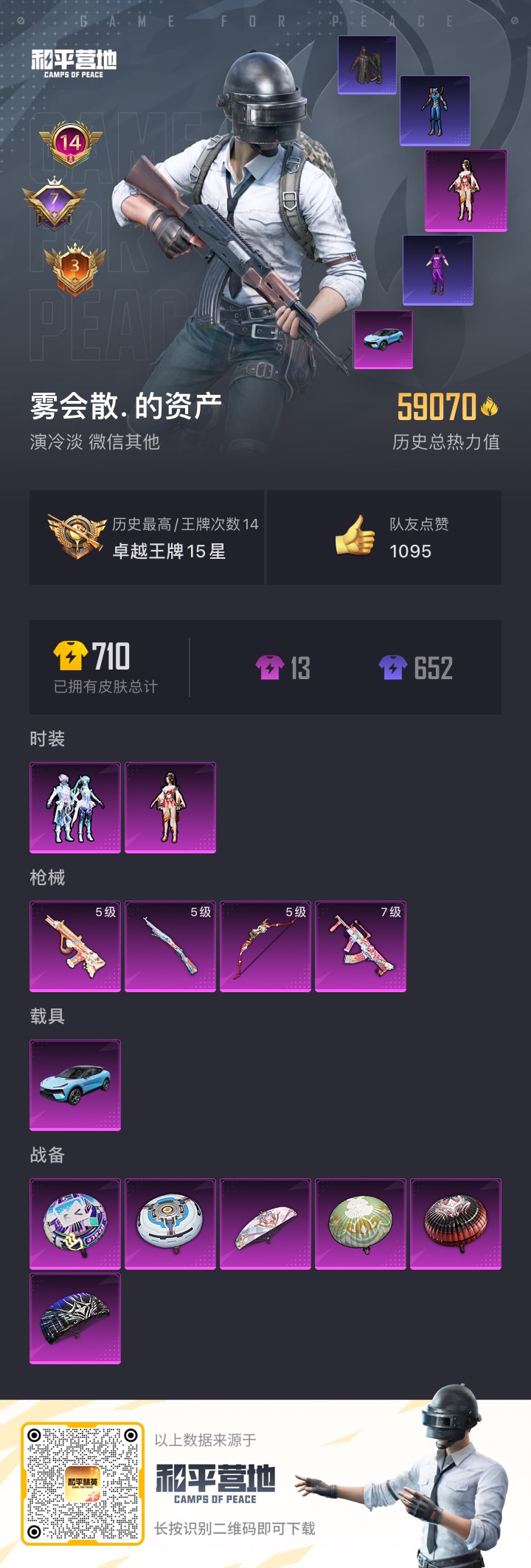 HPQM3263576和平精英账号详情图2