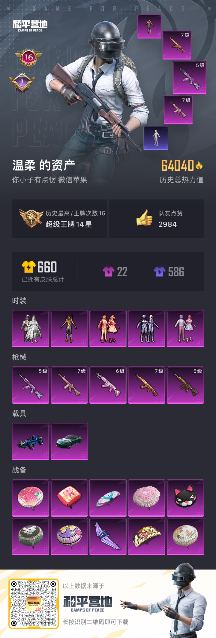 HPQM3265953和平精英账号详情图2 HPQM3265953和平精英账号详情图2