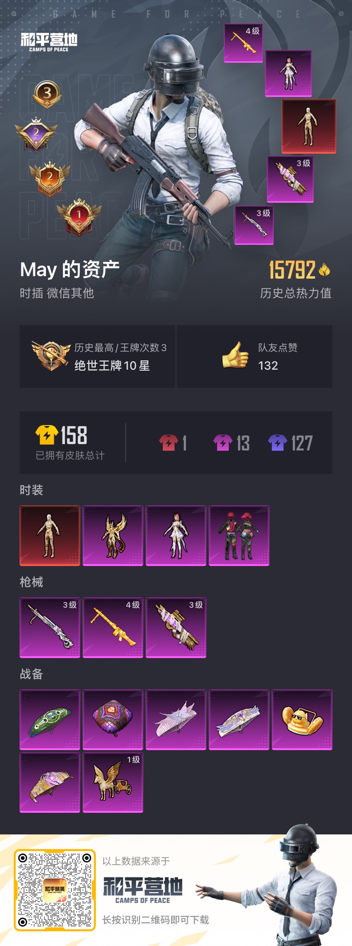 HPQM3266389和平精英账号详情图2 HPQM3266389和平精英账号详情图2