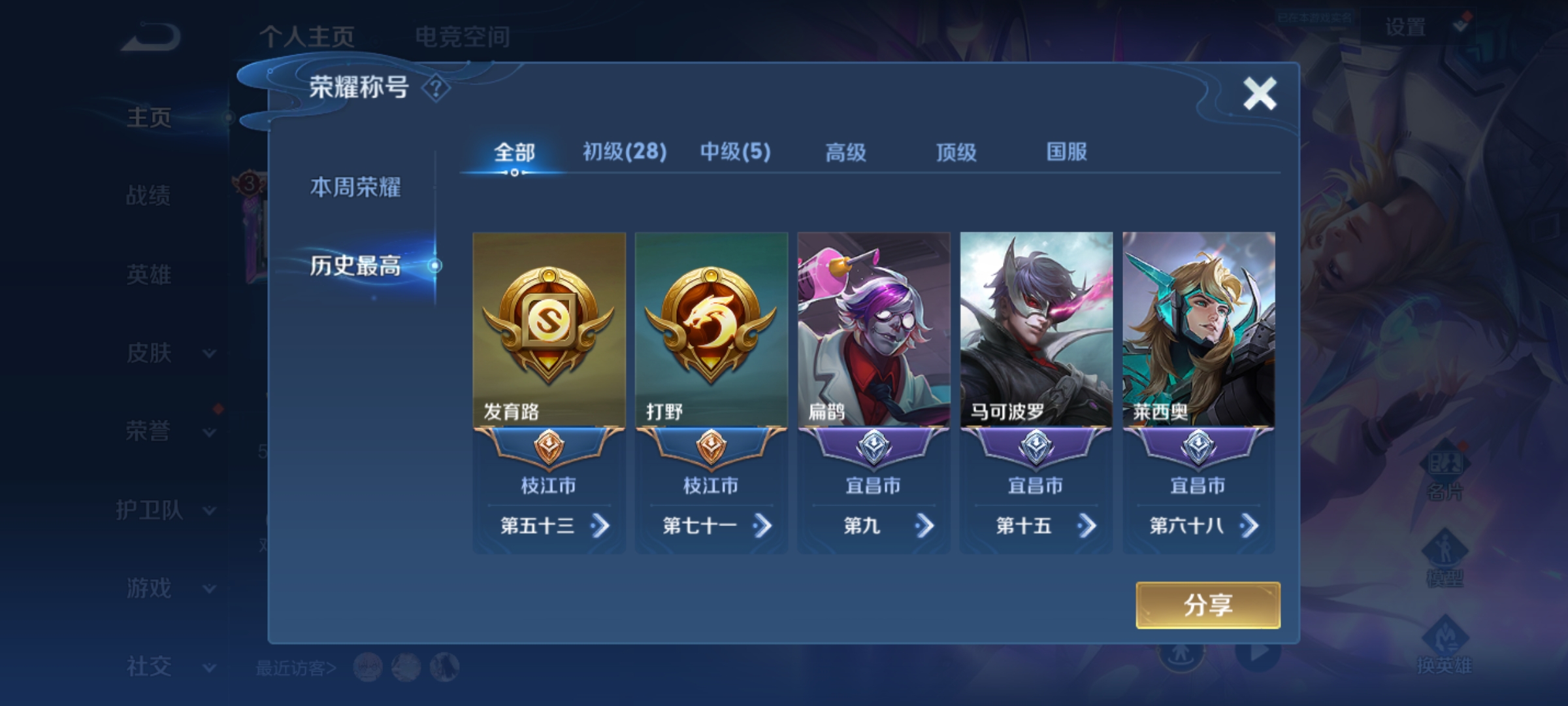 WZHJJ3218398王者荣耀账号详情图3