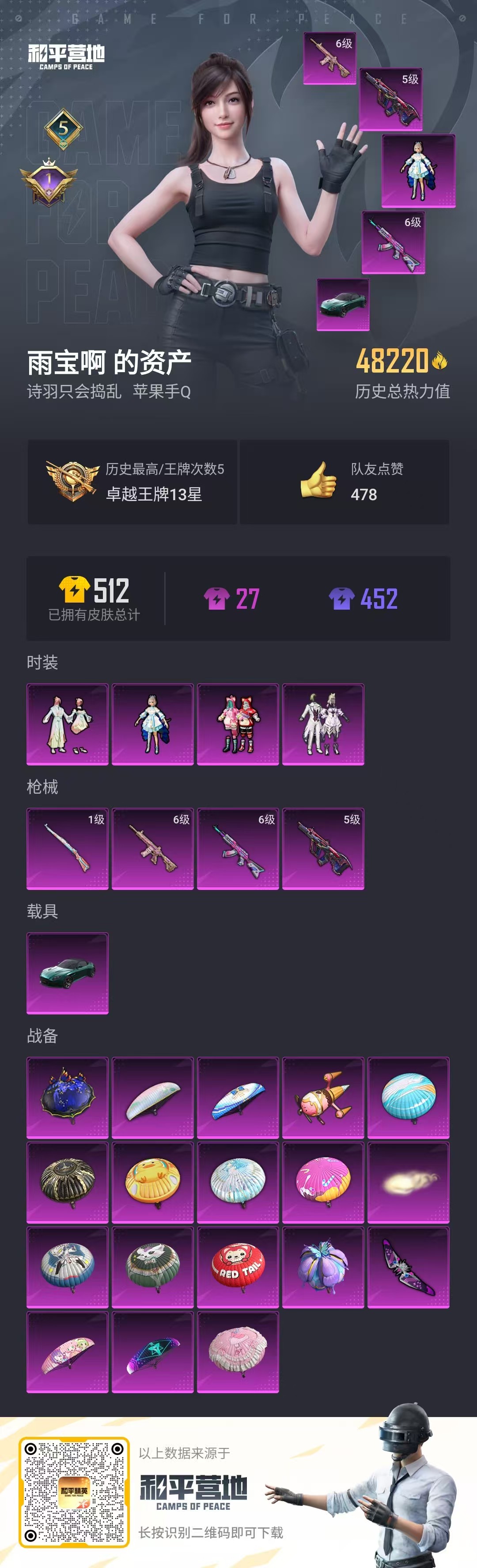 HPQK3274191和平精英账号详情图9