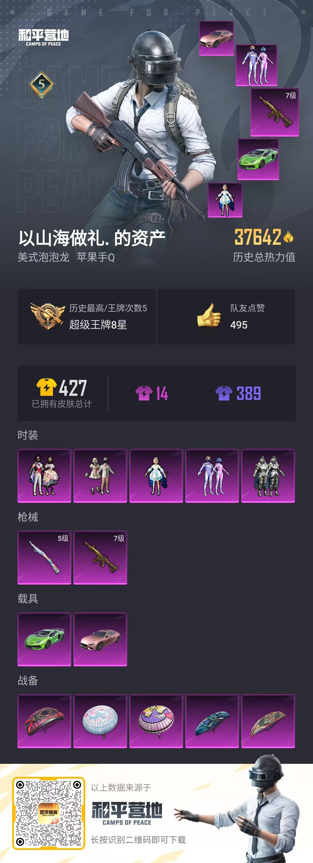 HPQK3274186和平精英账号详情图3 HPQK3274186和平精英账号详情图3