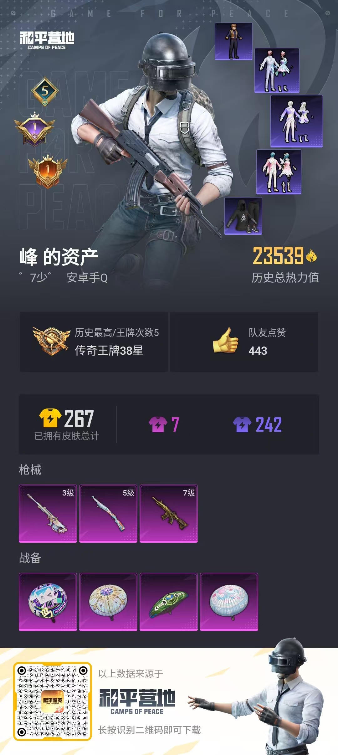 HPQK3274185和平精英账号详情图8