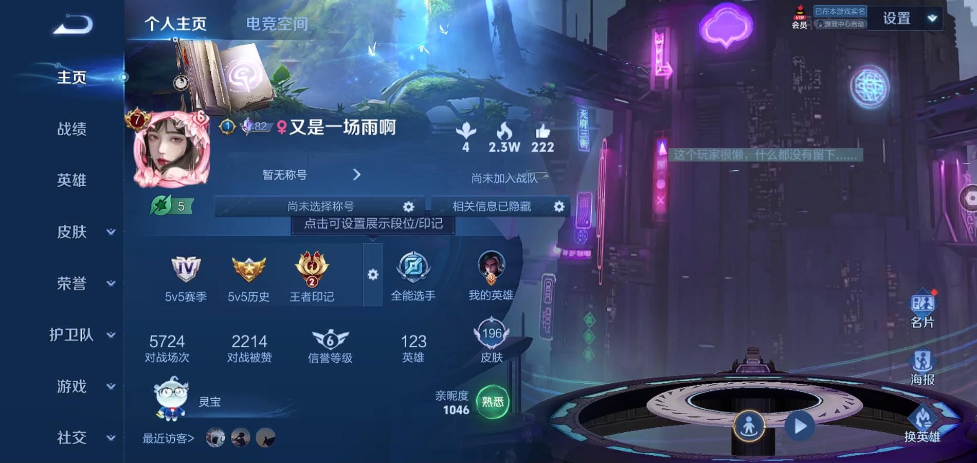 WZQM3184924王者荣耀账号详情图3