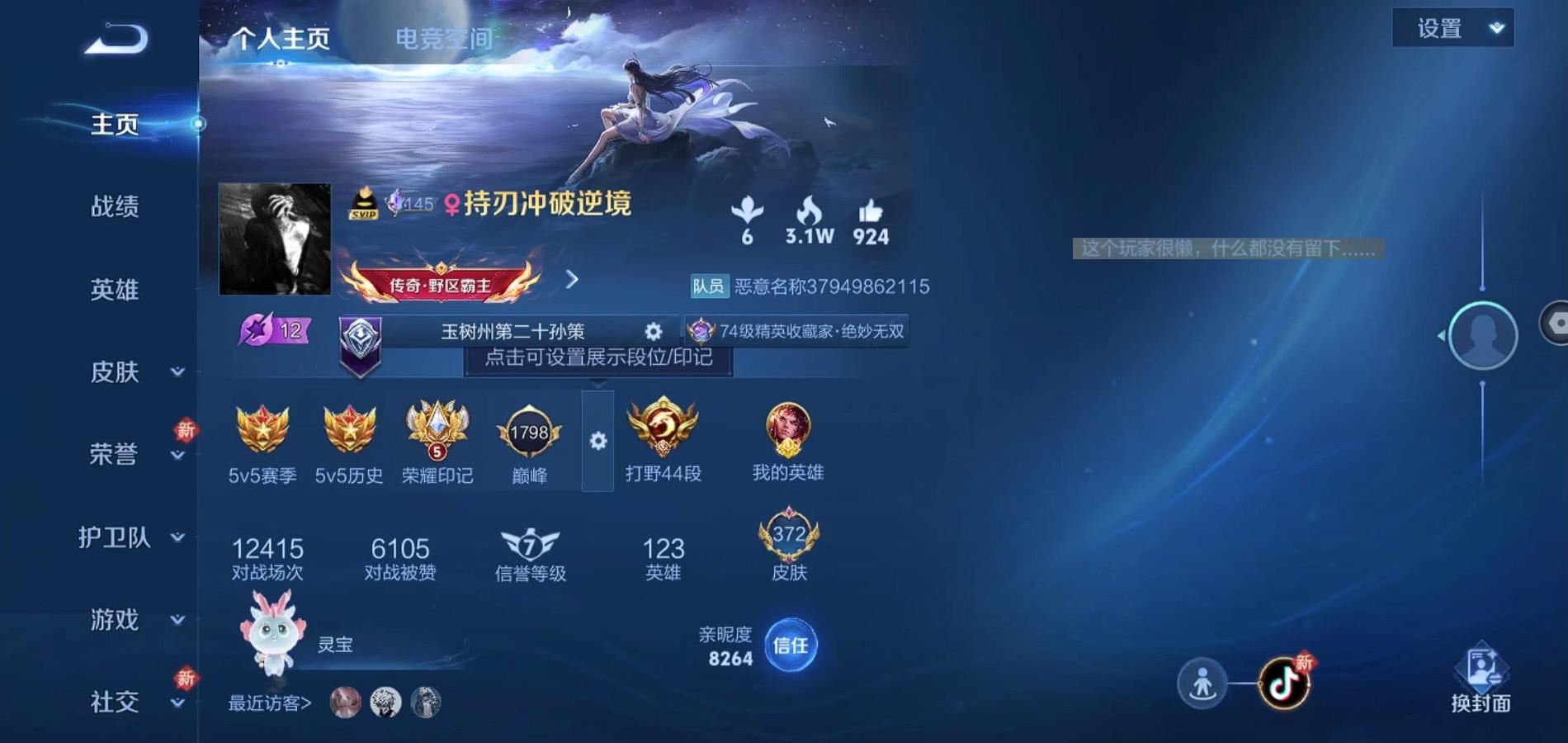 WZQM3186477王者荣耀账号详情图2