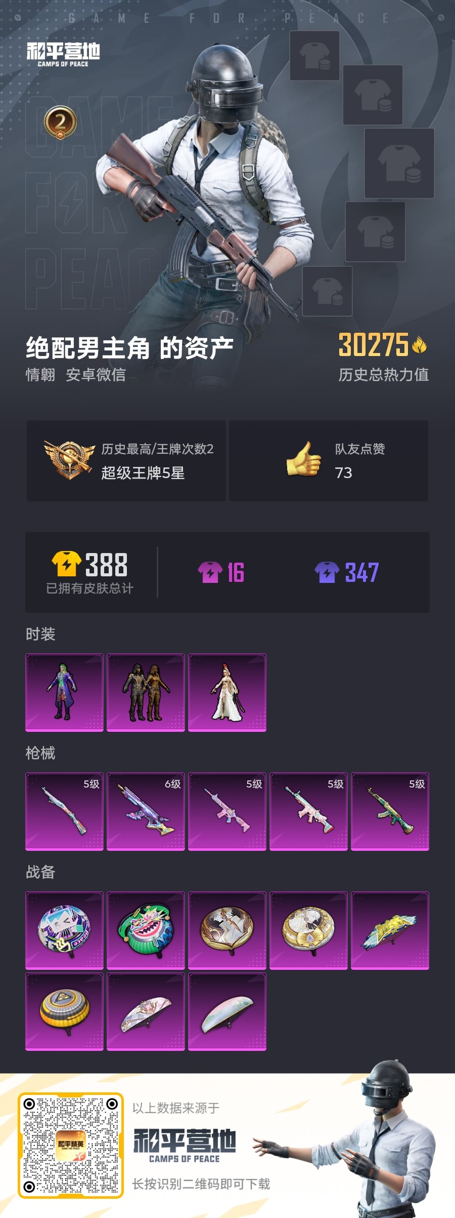 HPQM3277316和平精英账号详情图2 HPQM3277316和平精英账号详情图2
