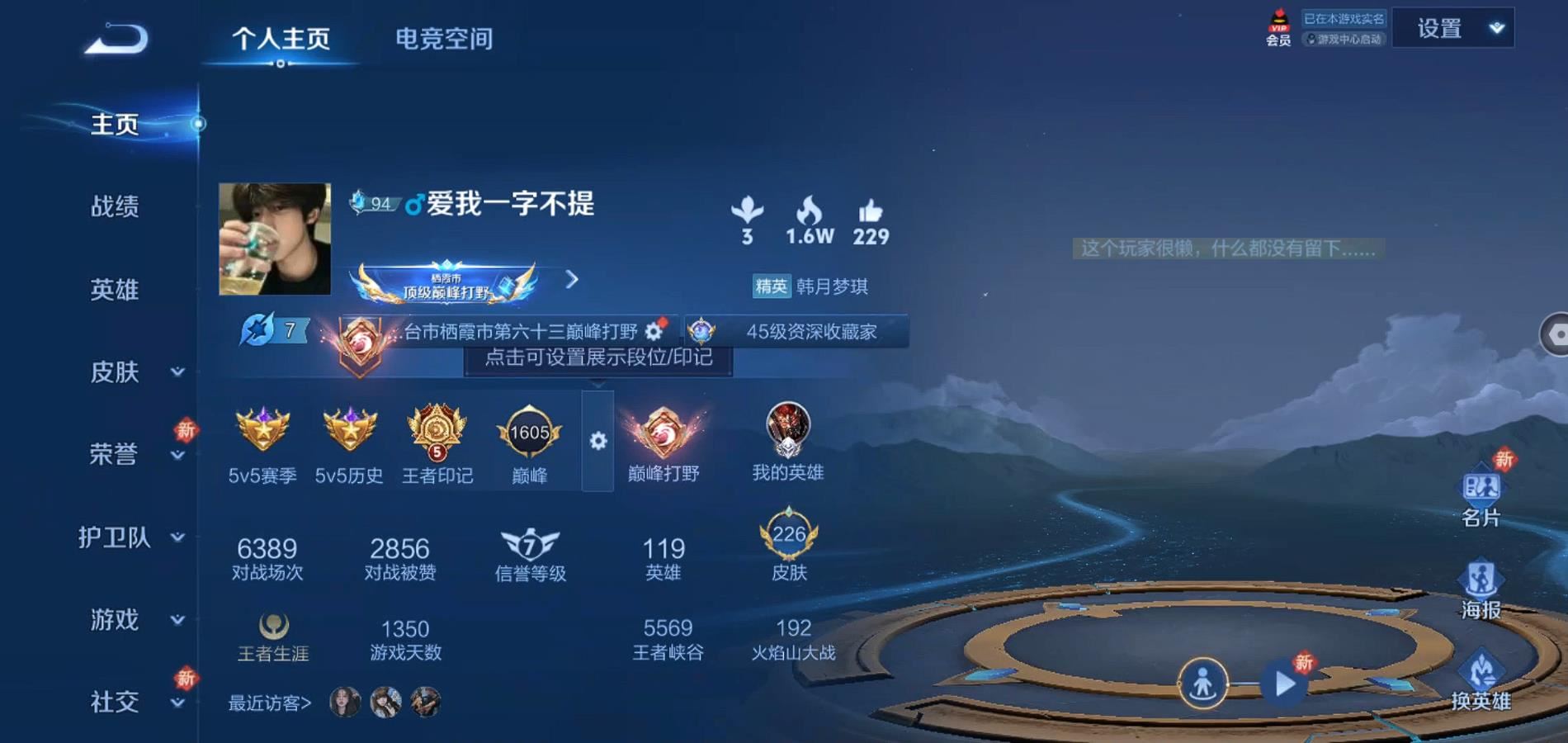 WZQM3187363王者荣耀账号详情图3 WZQM3187363王者荣耀账号详情图3