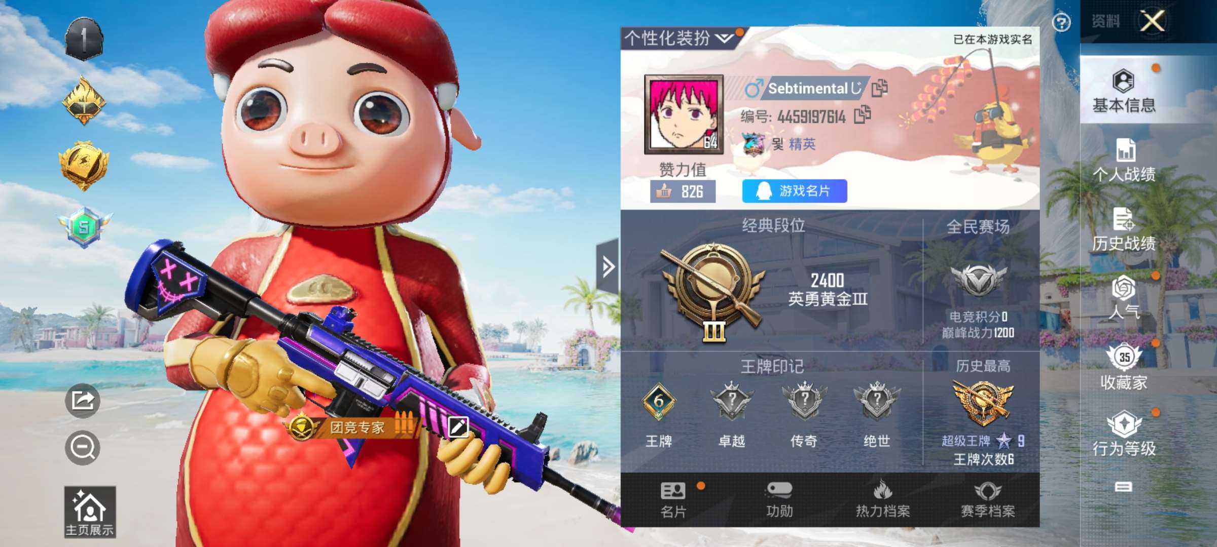 HPQM3279774和平精英账号详情图2 HPQM3279774和平精英账号详情图2