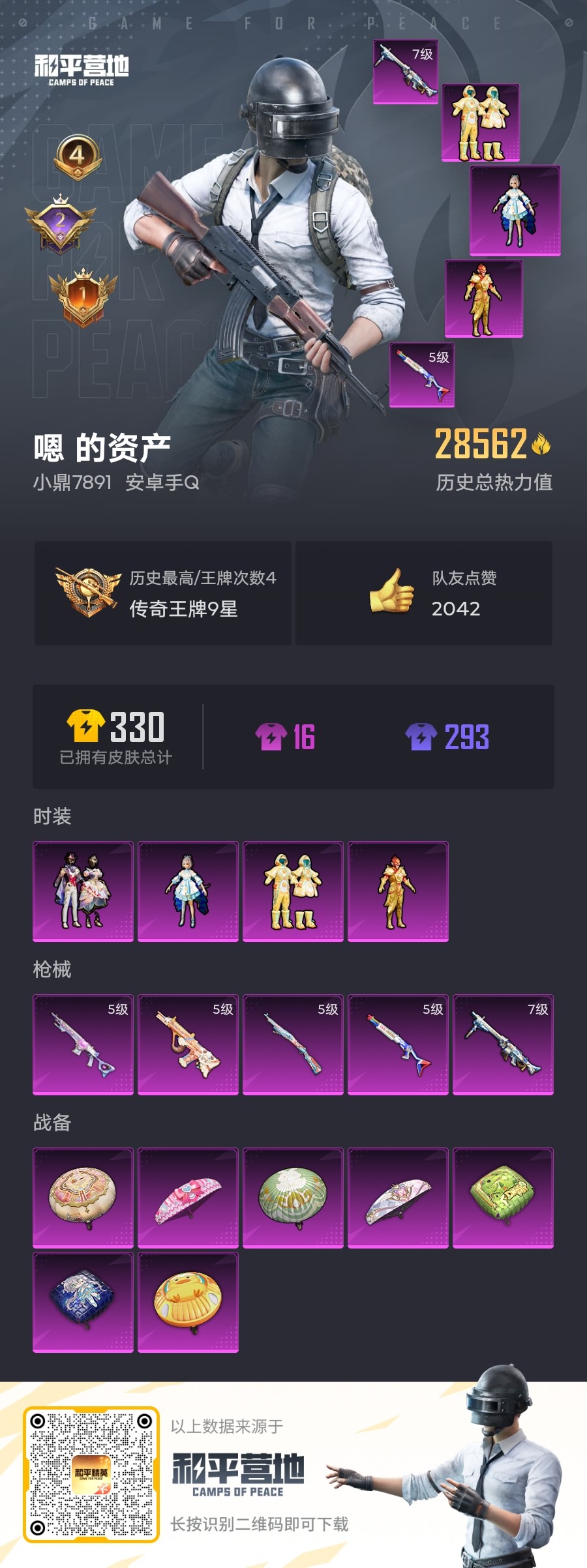 HPQM3279919和平精英账号详情图6
