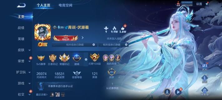 安卓QQ  104段国服打野 45段发育路...