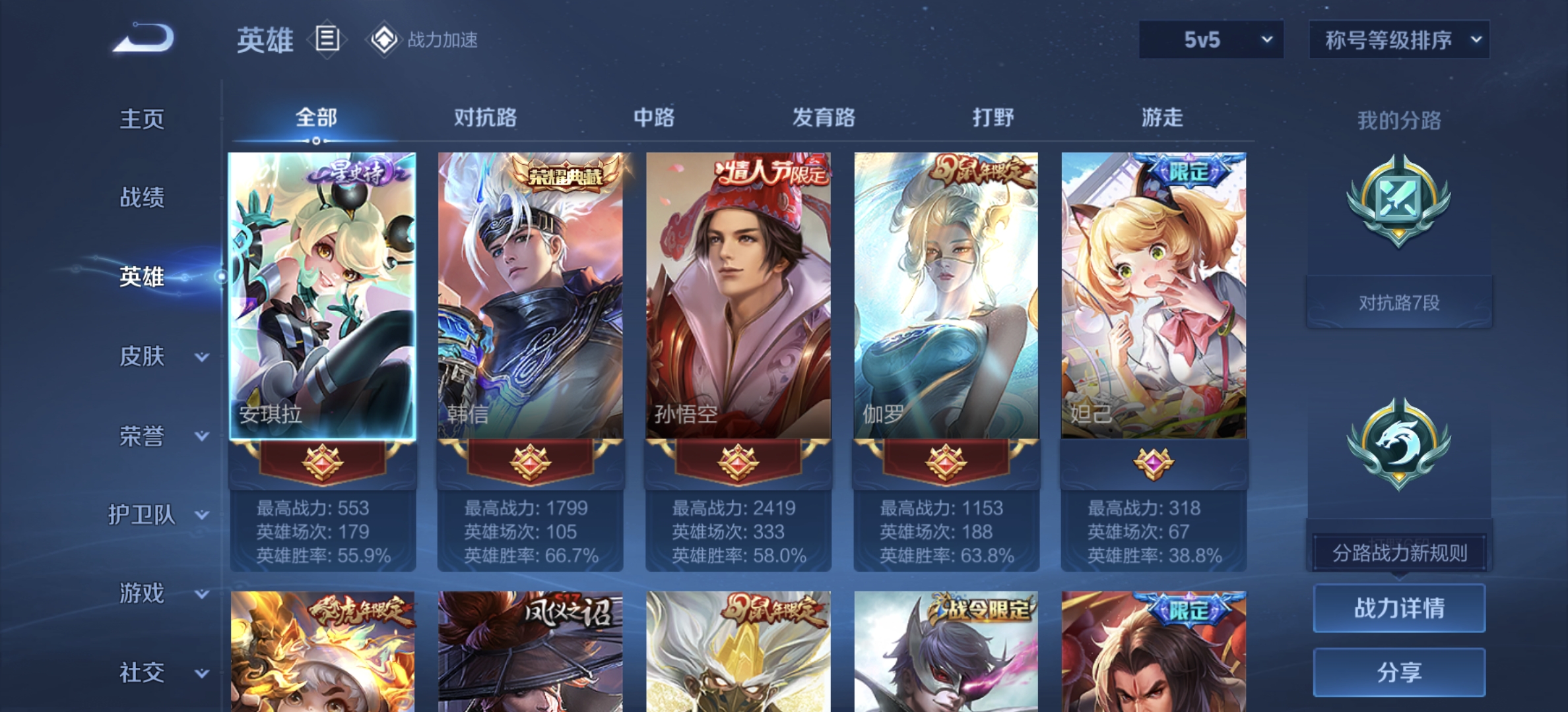 WZDN3193610王者荣耀账号详情图9