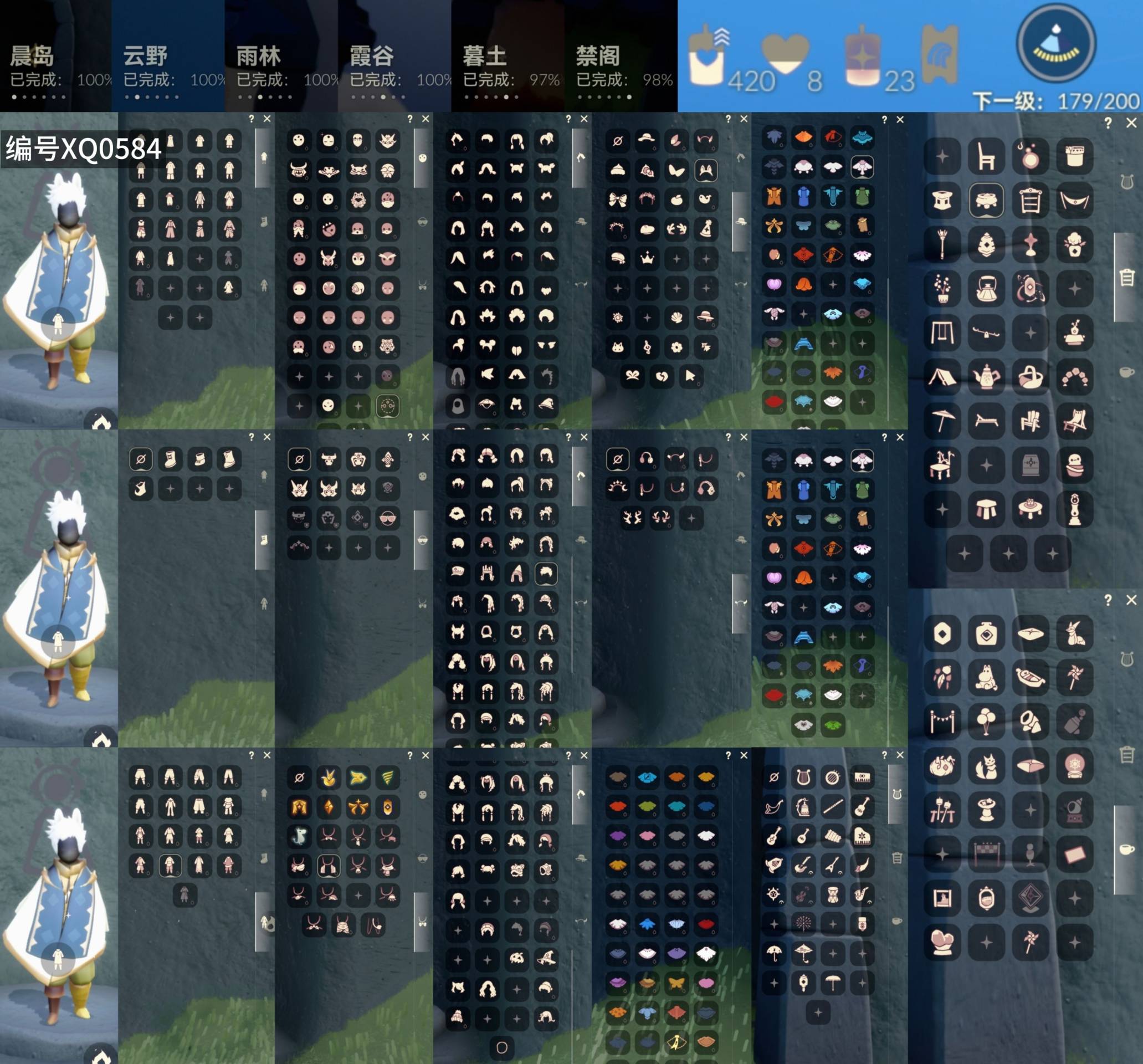 光遇账号vivo渠道服[9878366]【XQ0584】
✅渠道 ：vivo✅8季白枭巫师绊爱海龟蝙蝠蛛网白雪茶桌点心超多热门物品礼包

✅最高：1.888最矮：13.888目前：3.244

✅资源：蜡烛：42