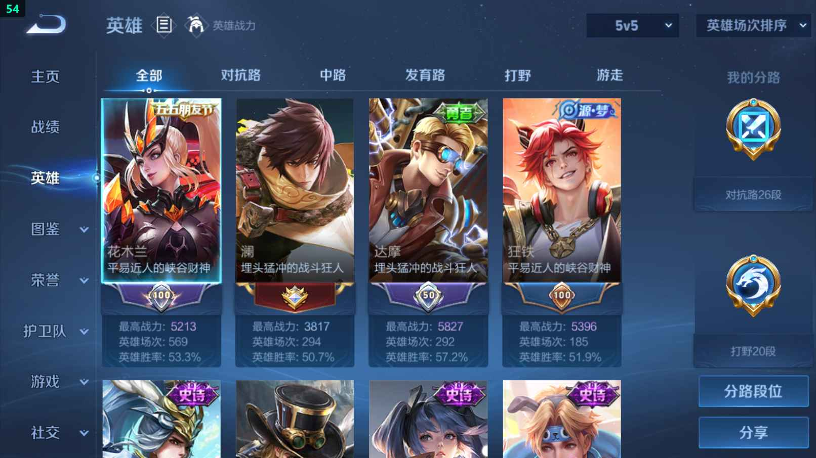 WZCU3206490王者荣耀账号详情图2 WZCU3206490王者荣耀账号详情图2