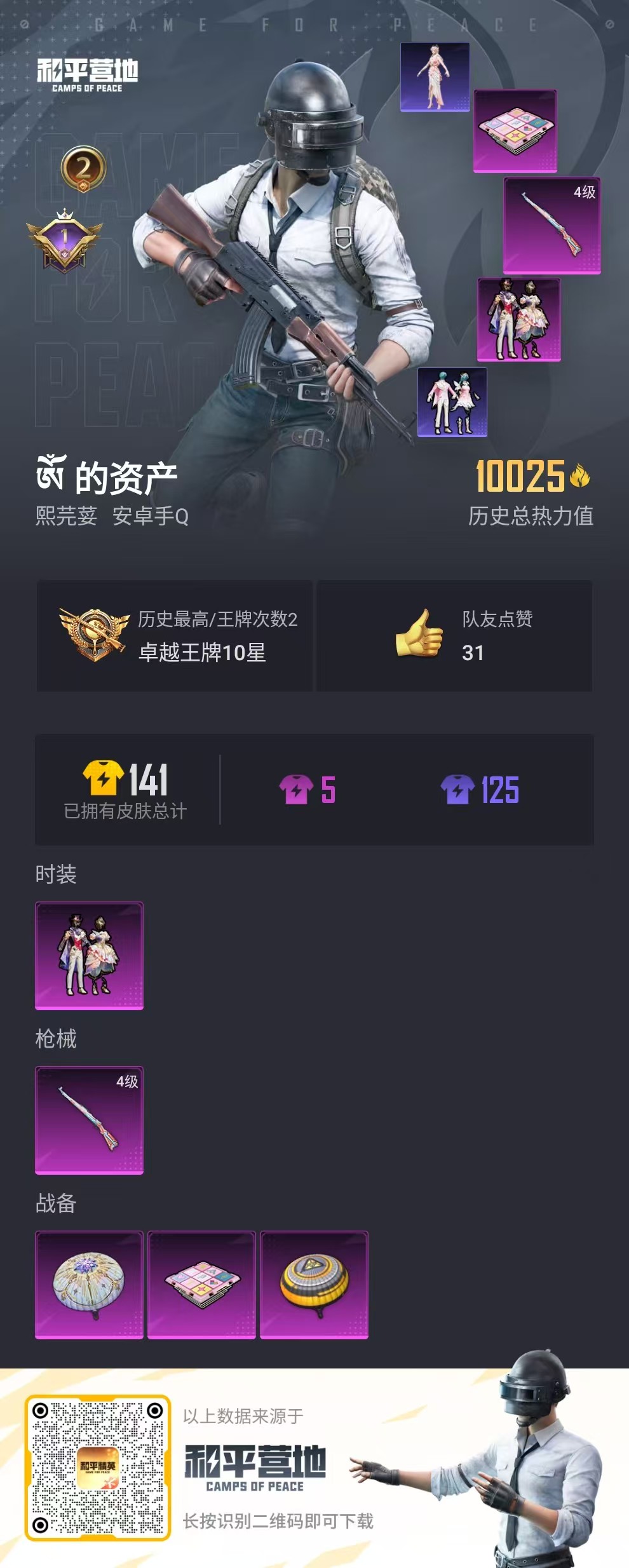 HPCU3285684和平精英账号详情图9 HPCU3285684和平精英账号详情图9