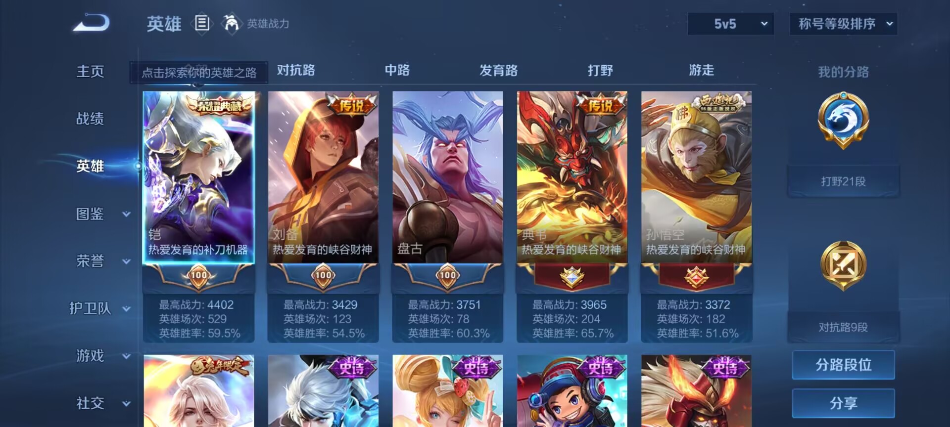 WZDN3206290王者荣耀账号详情图8