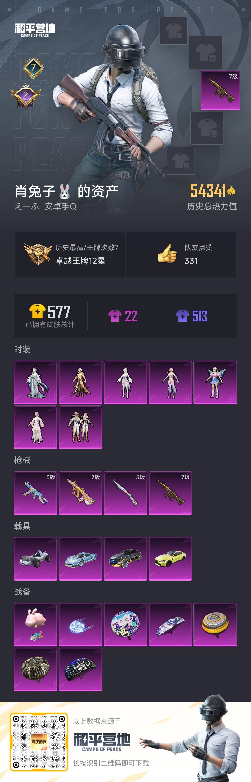 HPDN3288443和平精英账号详情图9