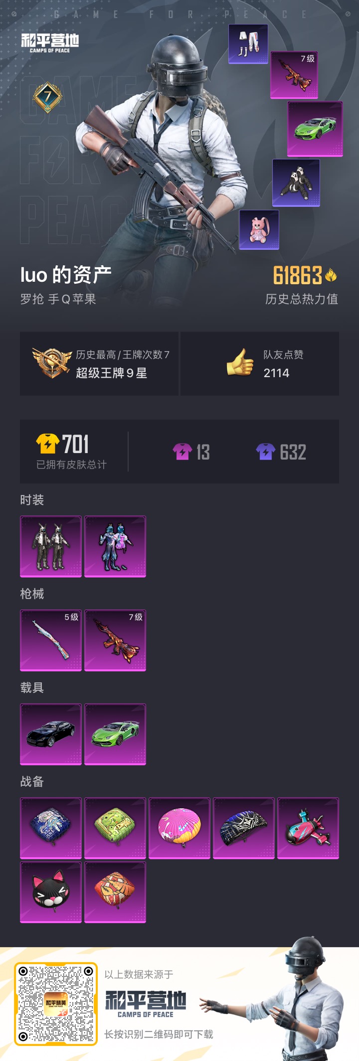 HPDN3291121和平精英账号详情图4 HPDN3291121和平精英账号详情图4