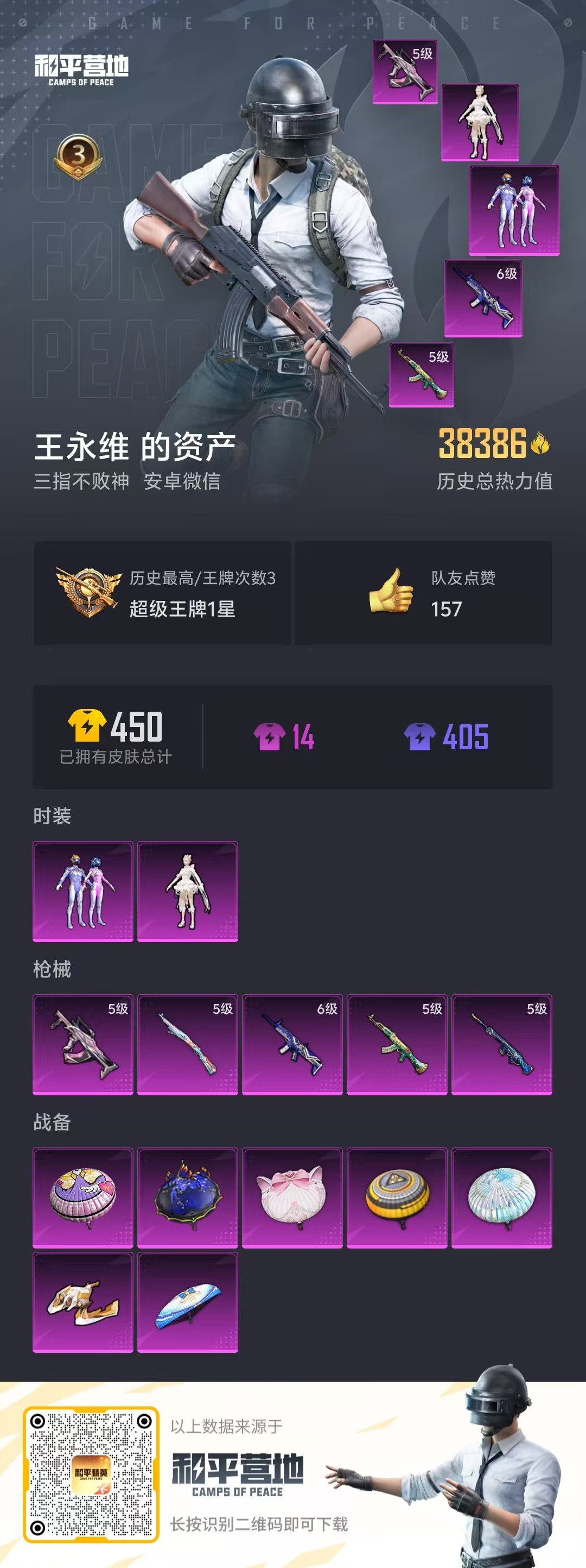 HPHJJ3296526和平精英账号详情图2 HPHJJ3296526和平精英账号详情图2