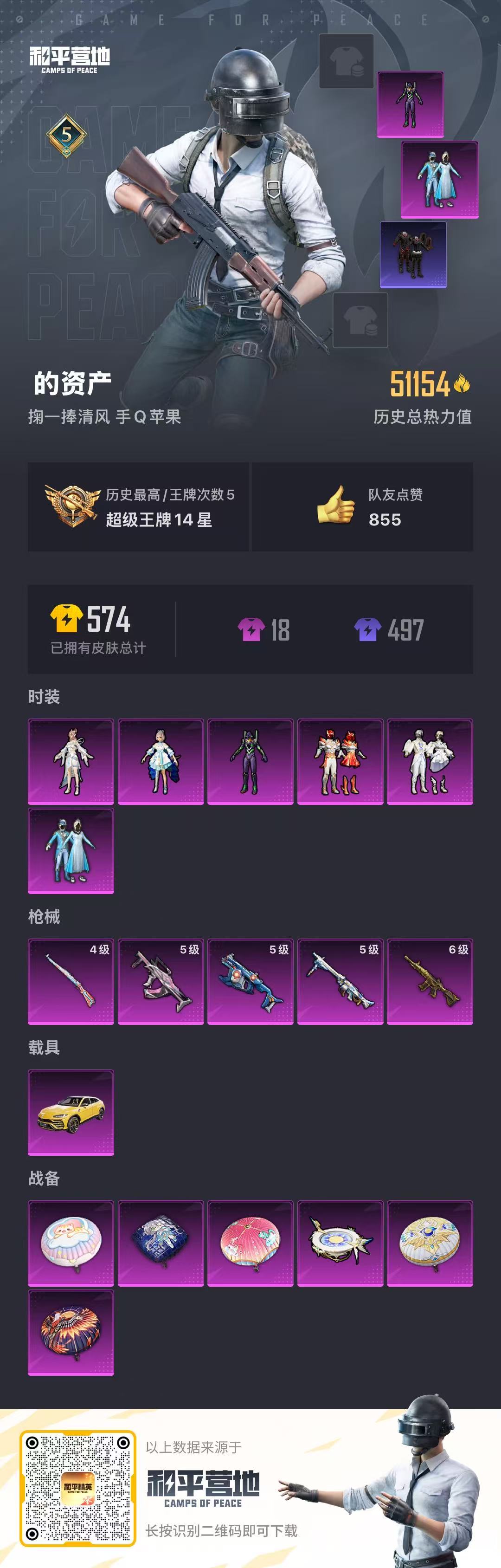HPCMW3296921和平精英账号详情图3 HPCMW3296921和平精英账号详情图3