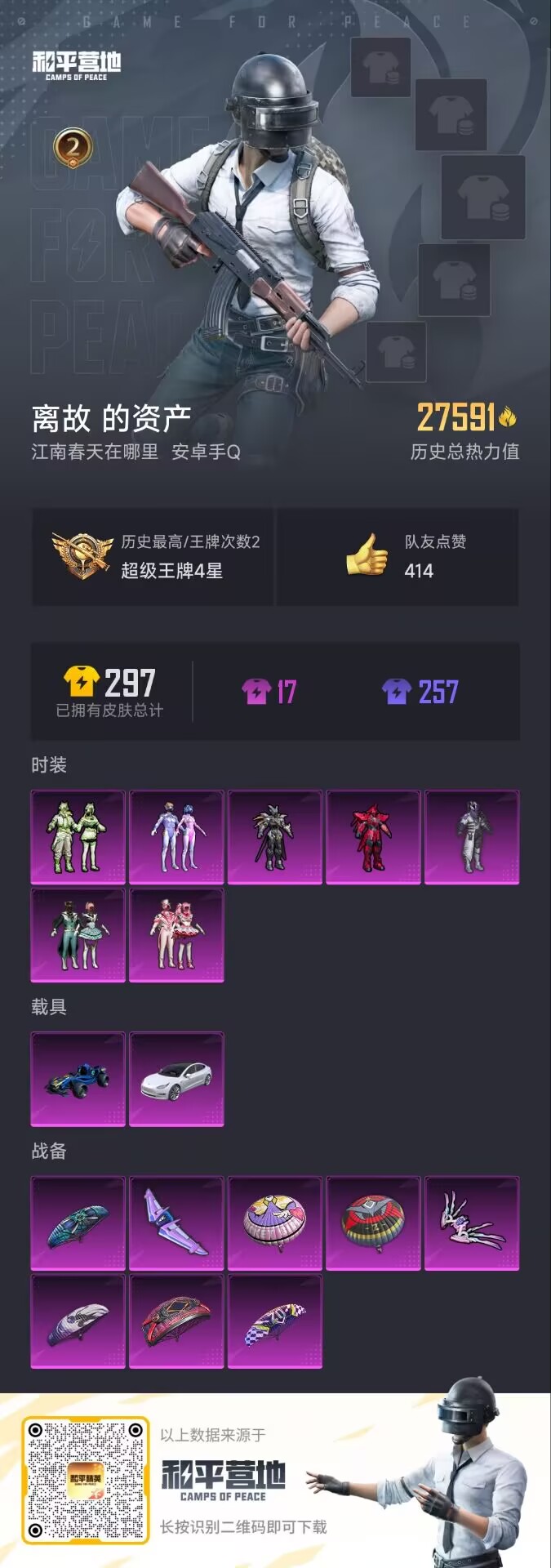 HPDN3298896和平精英账号详情图3