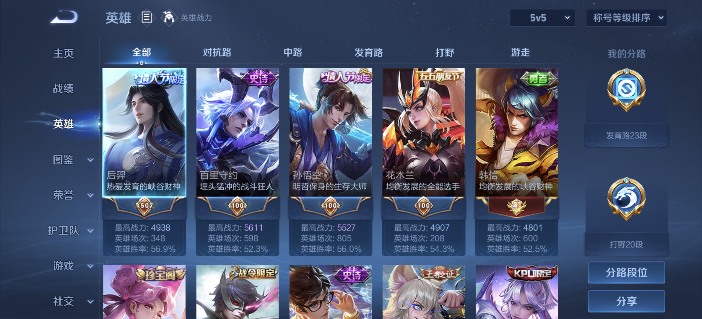WZDN3222396王者荣耀账号详情图3