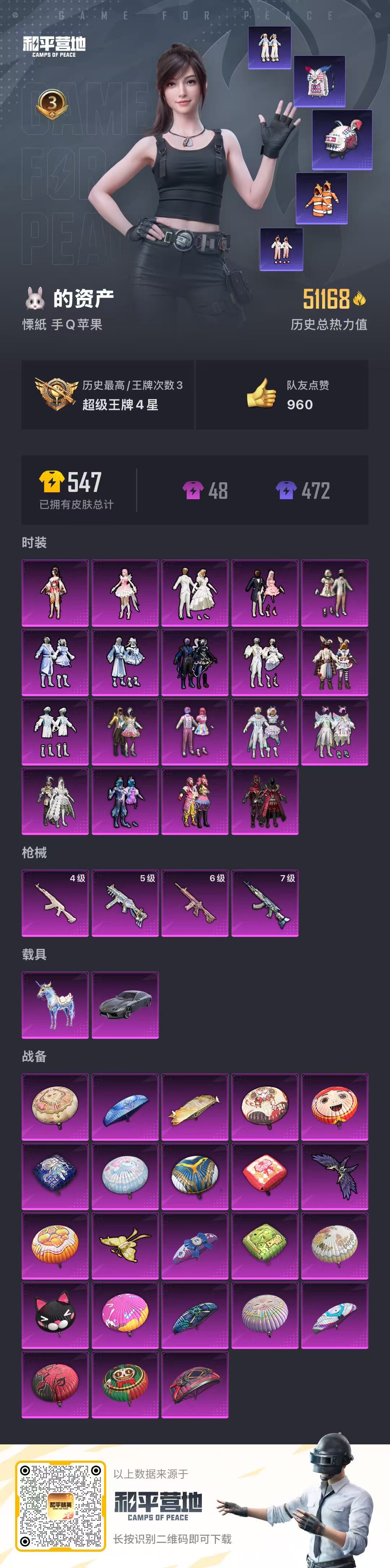 HPCMW3300012和平精英账号详情图3