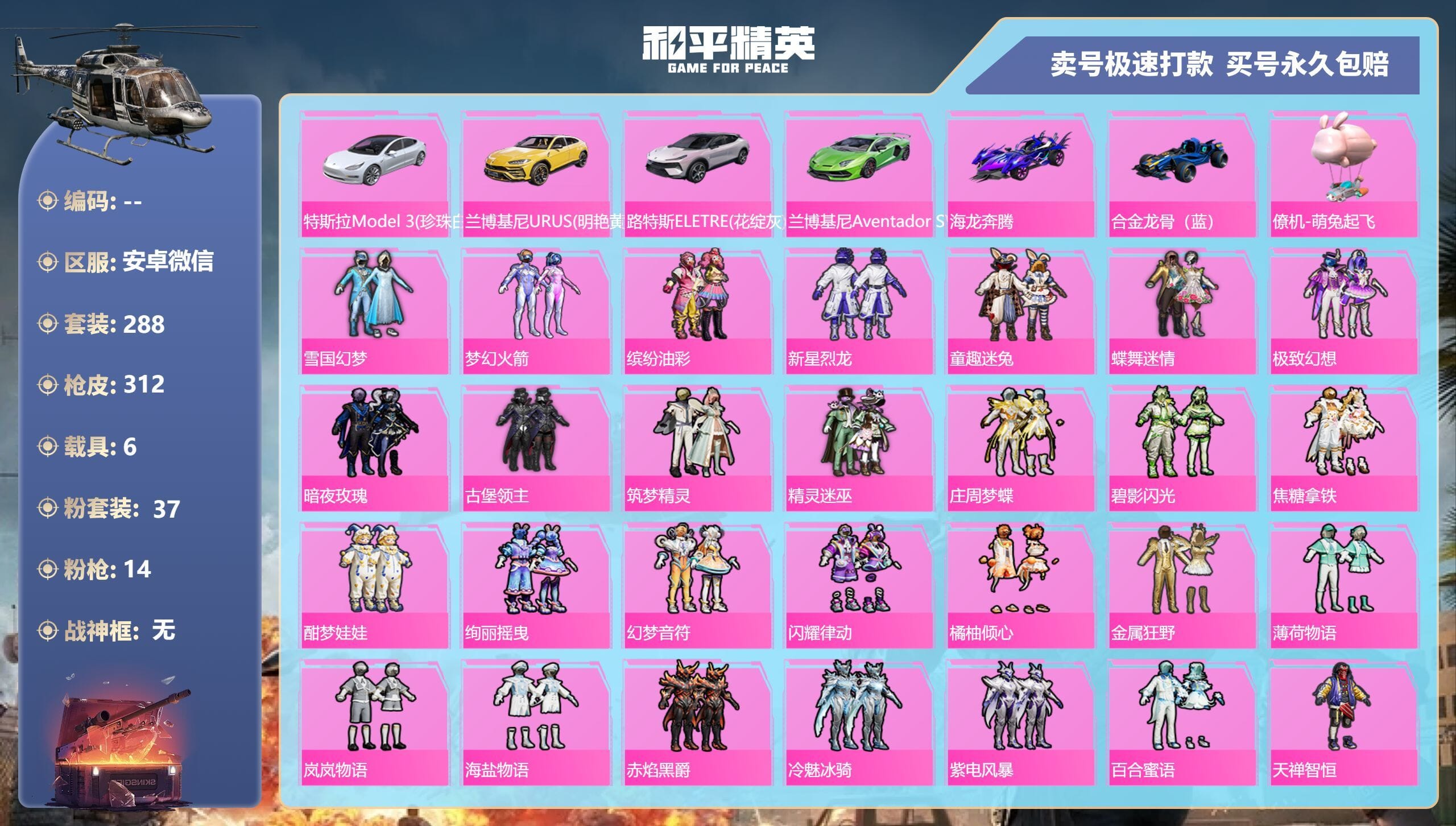 HPQM3313533和平精英账号详情图4 HPQM3313533和平精英账号详情图4