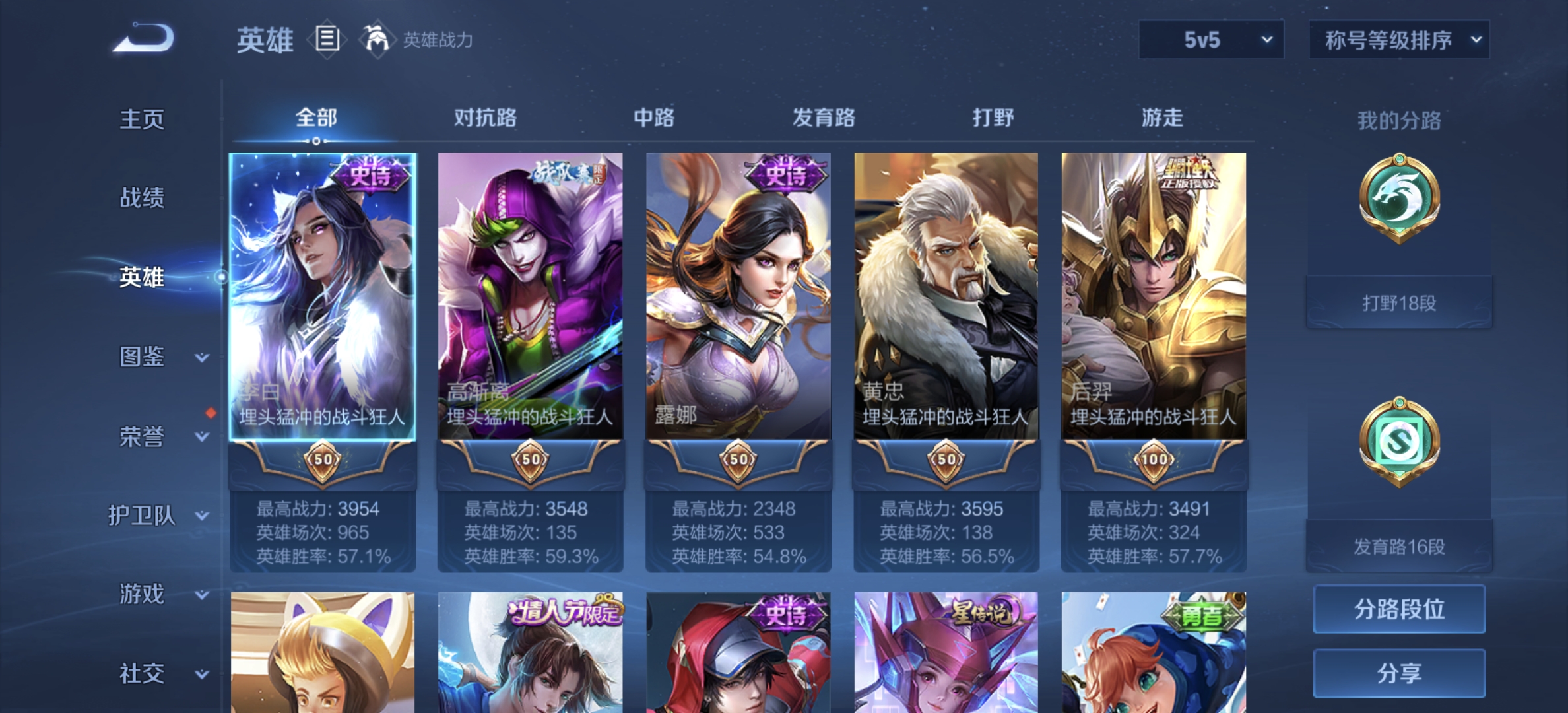 WZDN3233418王者荣耀账号详情图5