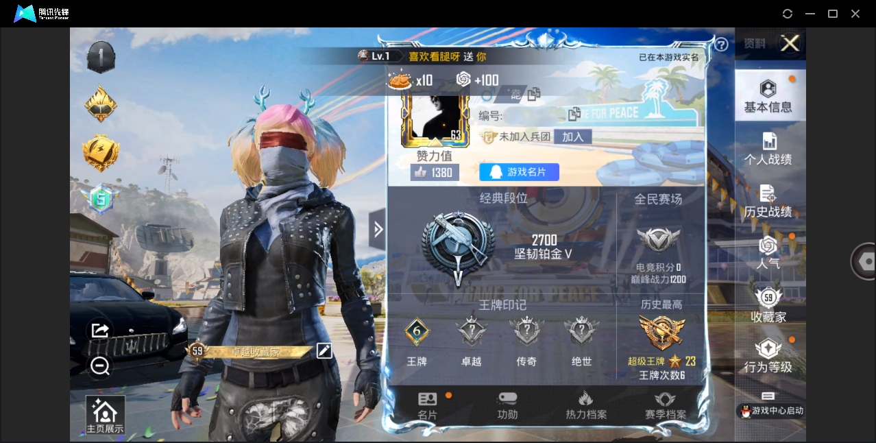 HPYYH3323610和平精英账号详情图3 HPYYH3323610和平精英账号详情图3