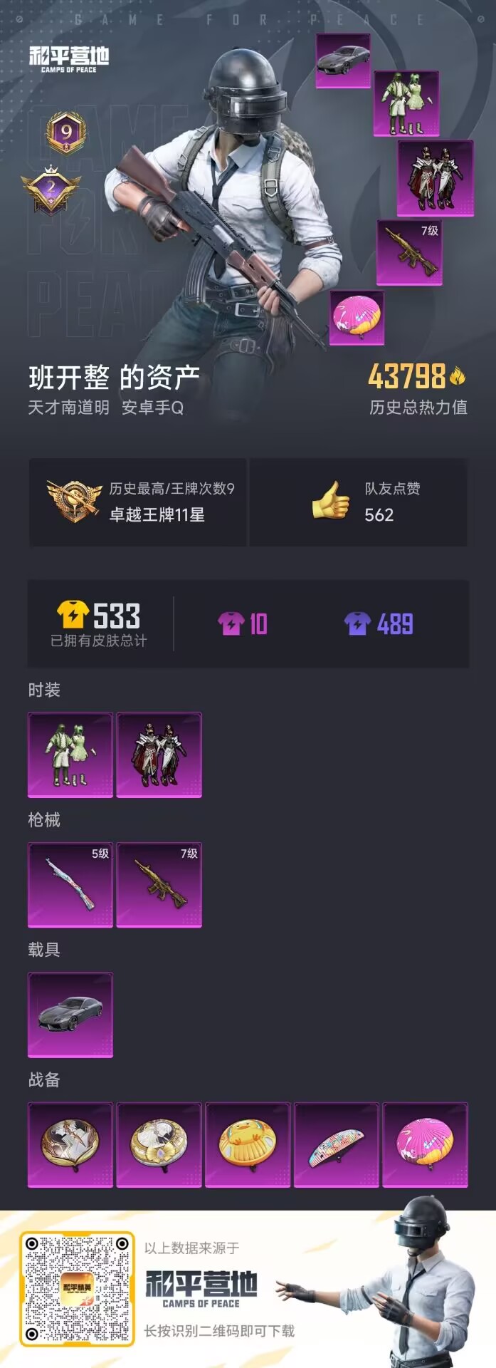 HPDN3307042和平精英账号详情图4 HPDN3307042和平精英账号详情图4
