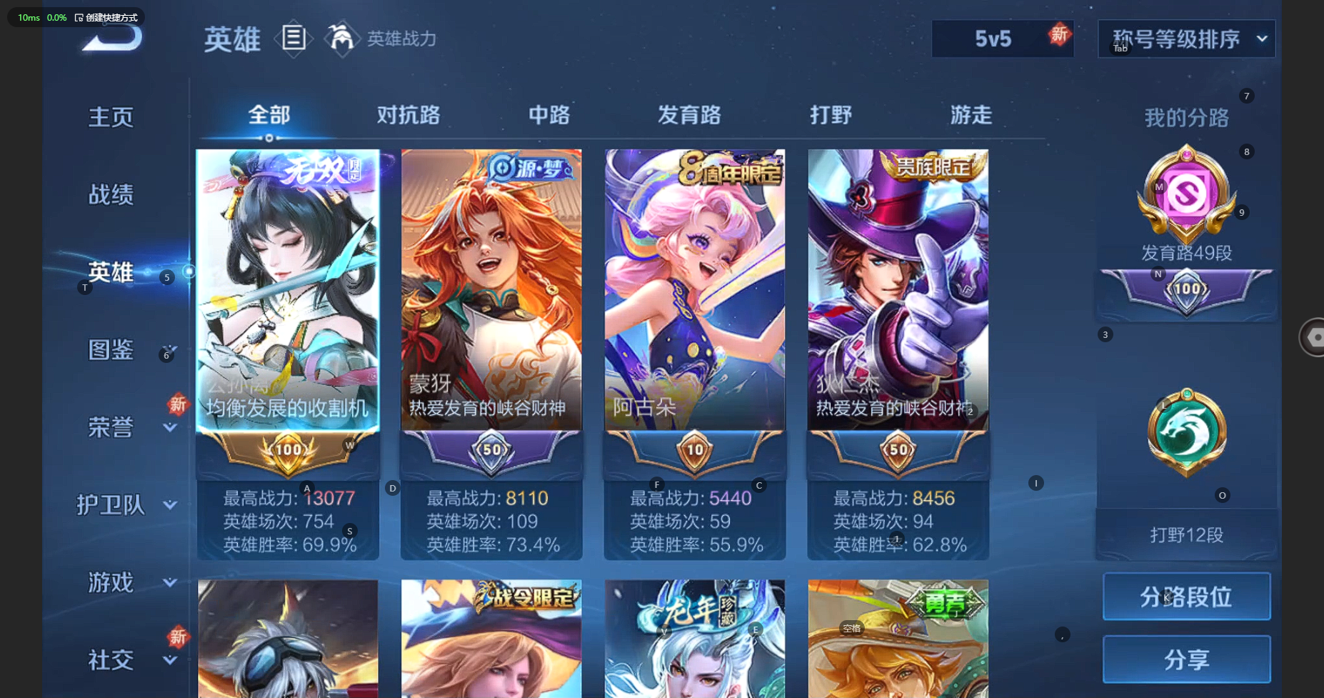 WZCMW3238390王者荣耀账号详情图5