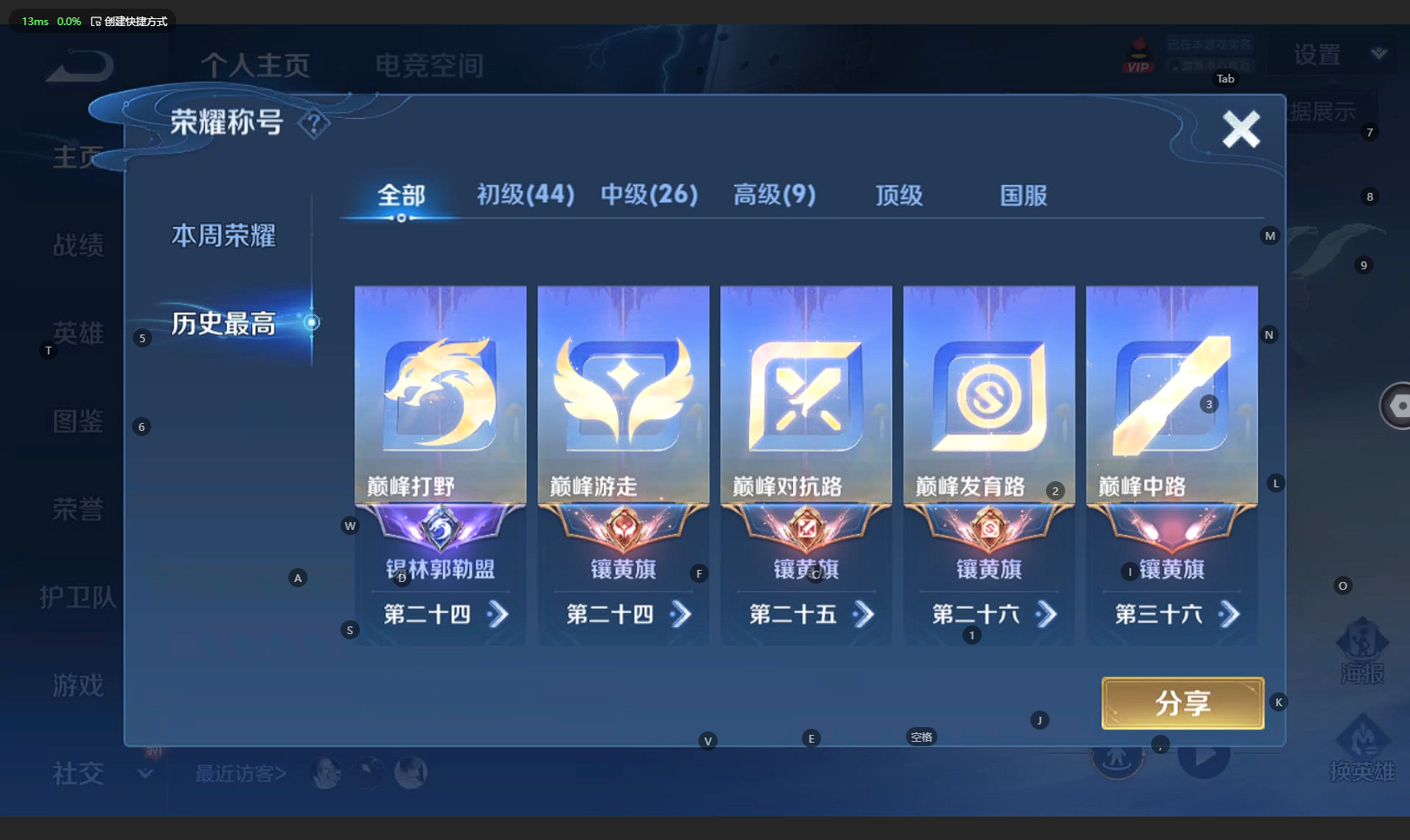 WZBSY3235642王者荣耀账号详情图2