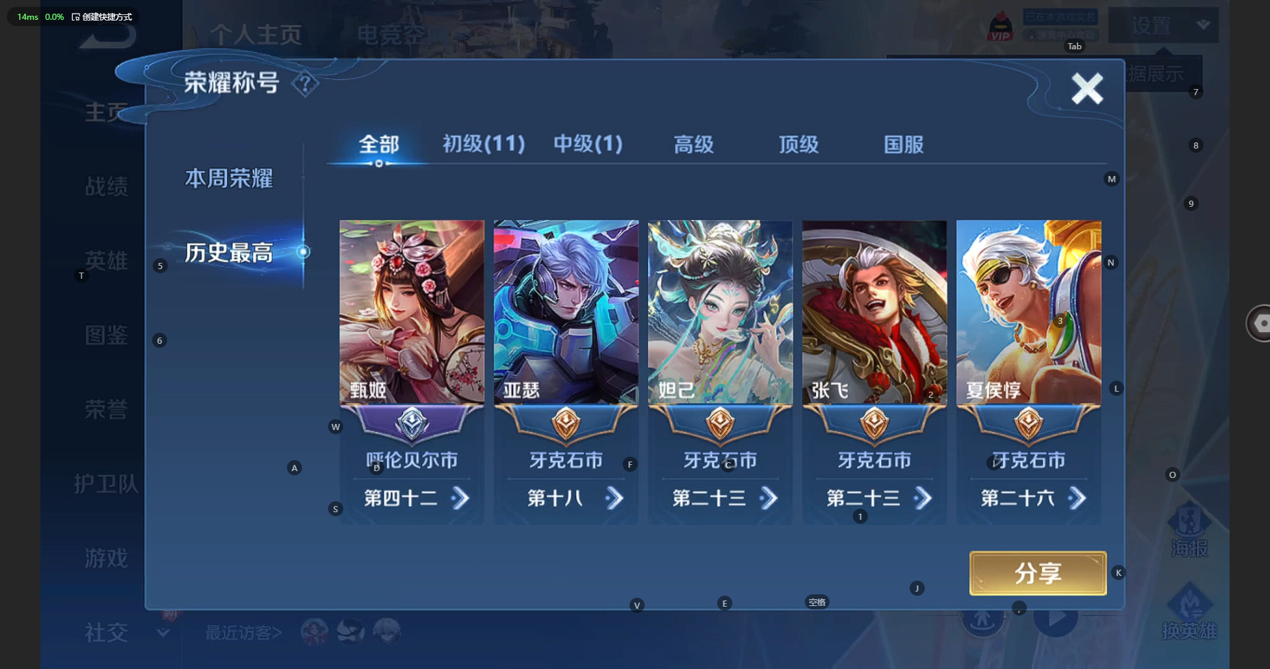 WZCMW3238379王者荣耀账号详情图4