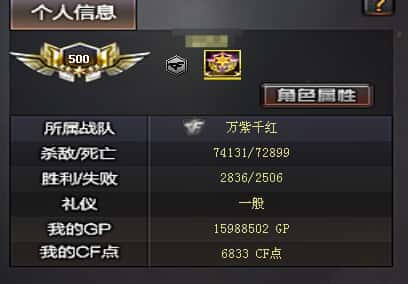 CFQM326488穿越火线账号详情图46 CFQM326488穿越火线账号详情图46