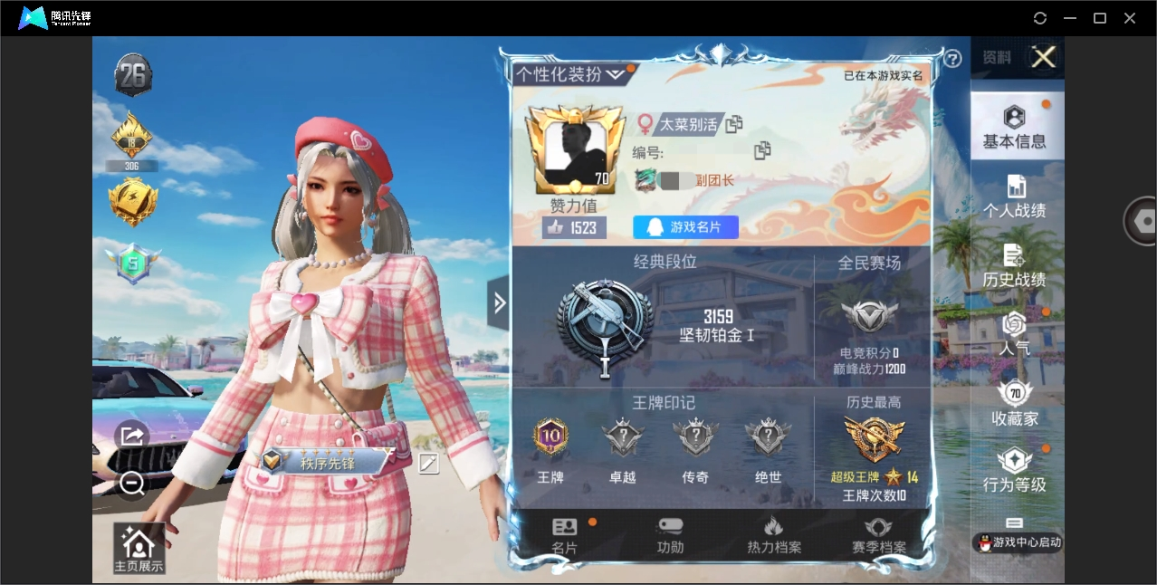 HPYYH3323604和平精英账号详情图3