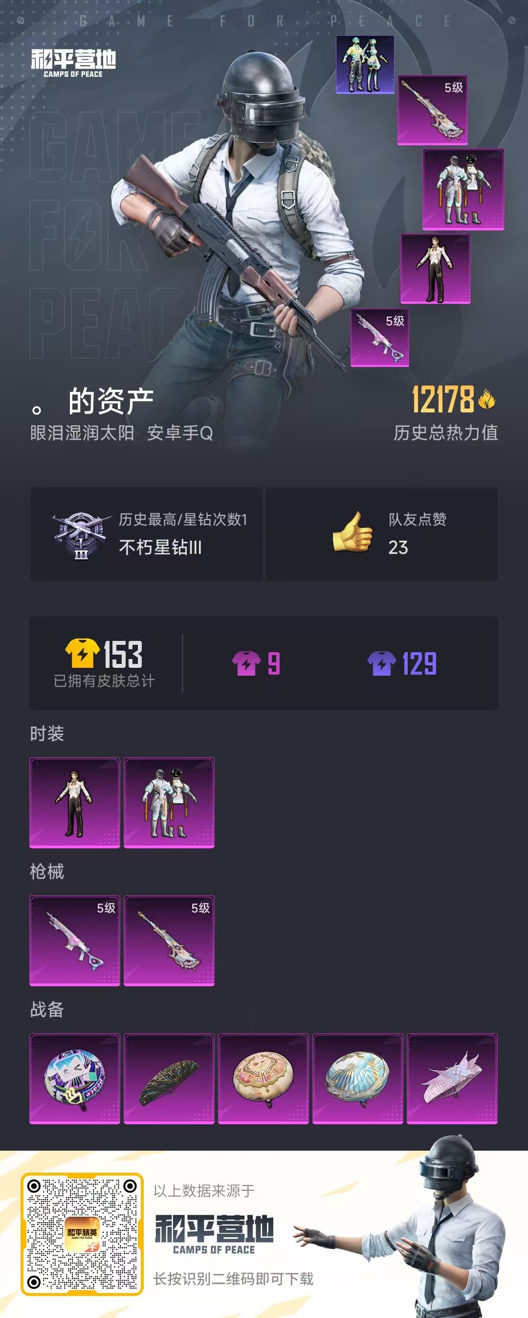HPQK3324426和平精英账号详情图2 HPQK3324426和平精英账号详情图2