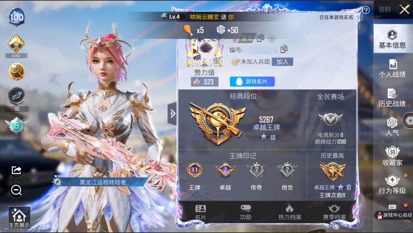 HPYYH3323613和平精英账号详情图3
