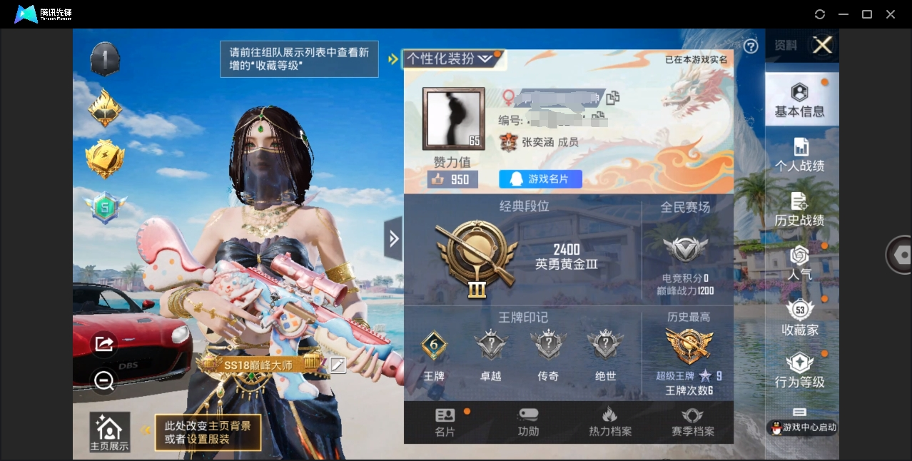 HPHMY3315306和平精英账号详情图3