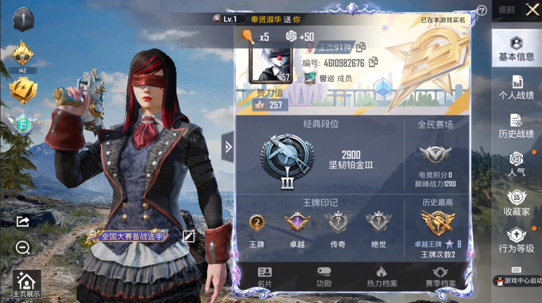 HPHMY3315371和平精英账号详情图2