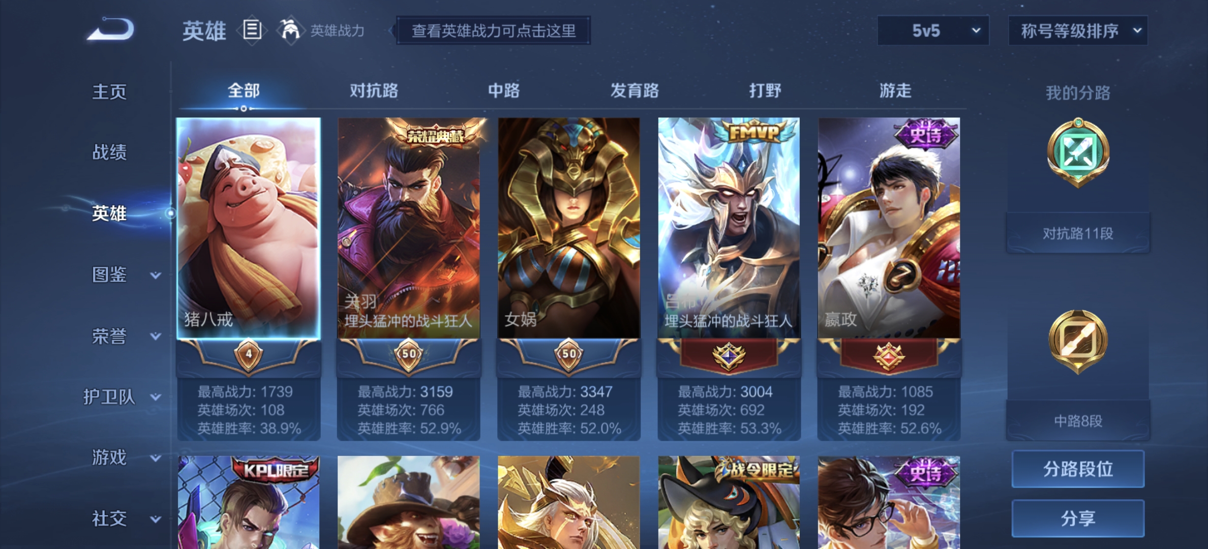 WZDN3248349王者荣耀账号详情图5