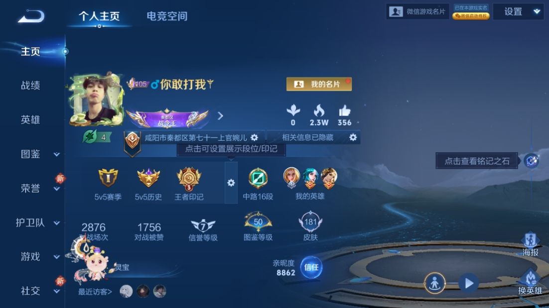 WZQM3264798王者荣耀账号详情图8 WZQM3264798王者荣耀账号详情图8