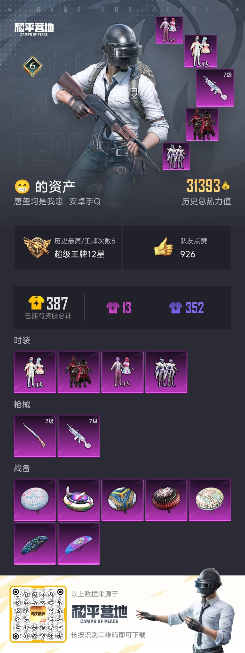HPQM3314114和平精英账号详情图5 HPQM3314114和平精英账号详情图5