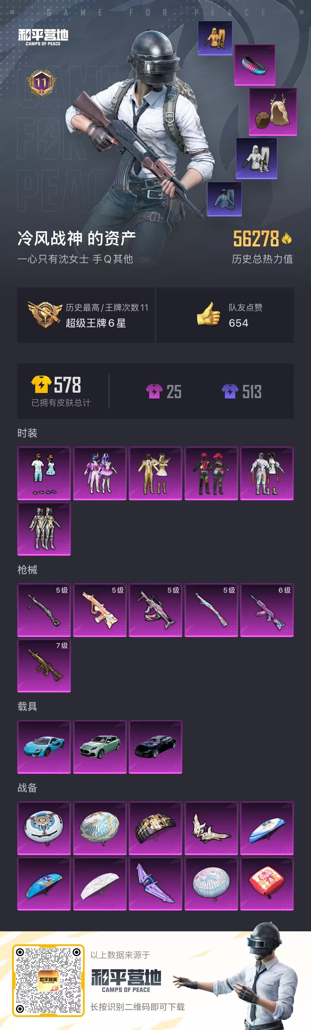 HPCMW3319836和平精英账号详情图2