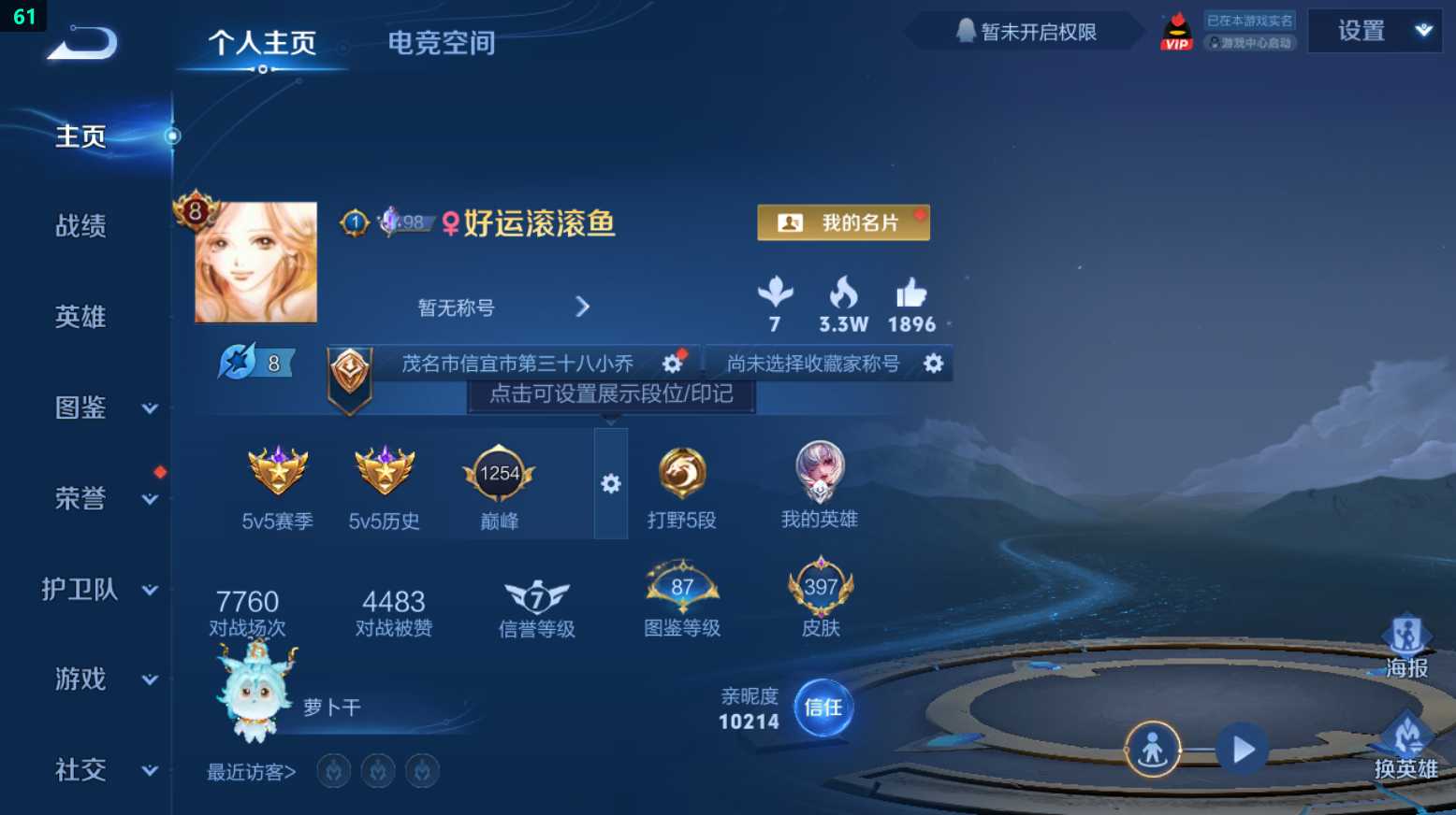WZQM3263357王者荣耀账号详情图8 WZQM3263357王者荣耀账号详情图8