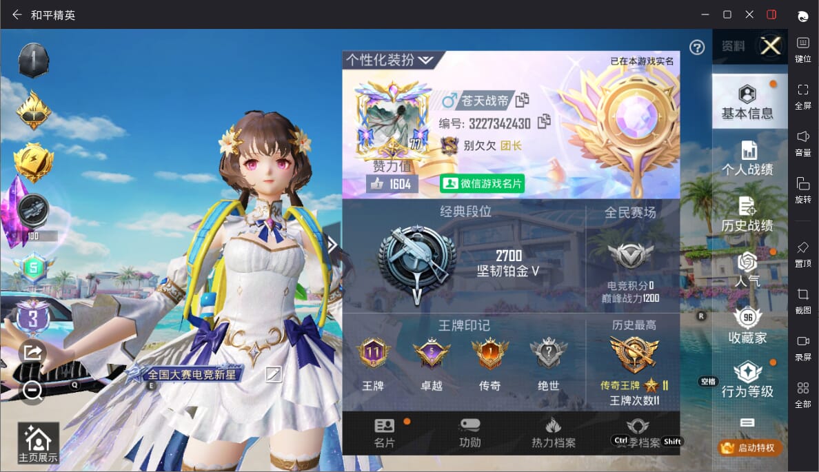 HPQM3322251和平精英账号详情图3 HPQM3322251和平精英账号详情图3