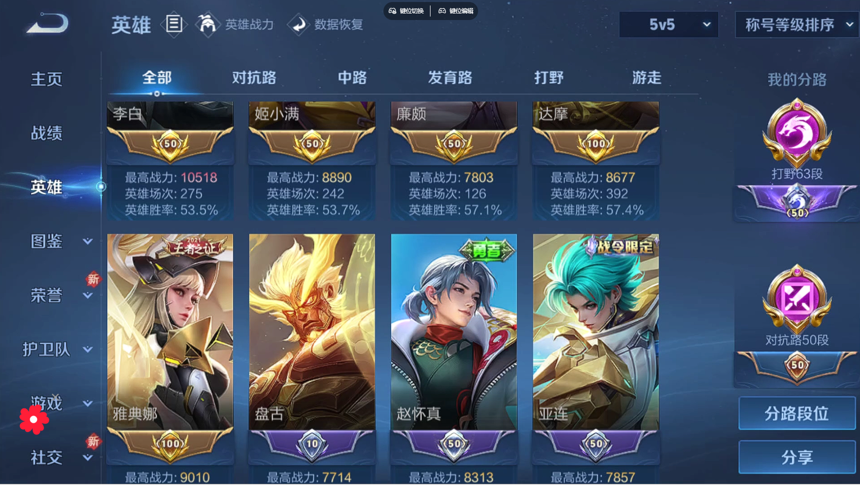 WZBSY3271433王者荣耀账号详情图7 WZBSY3271433王者荣耀账号详情图7