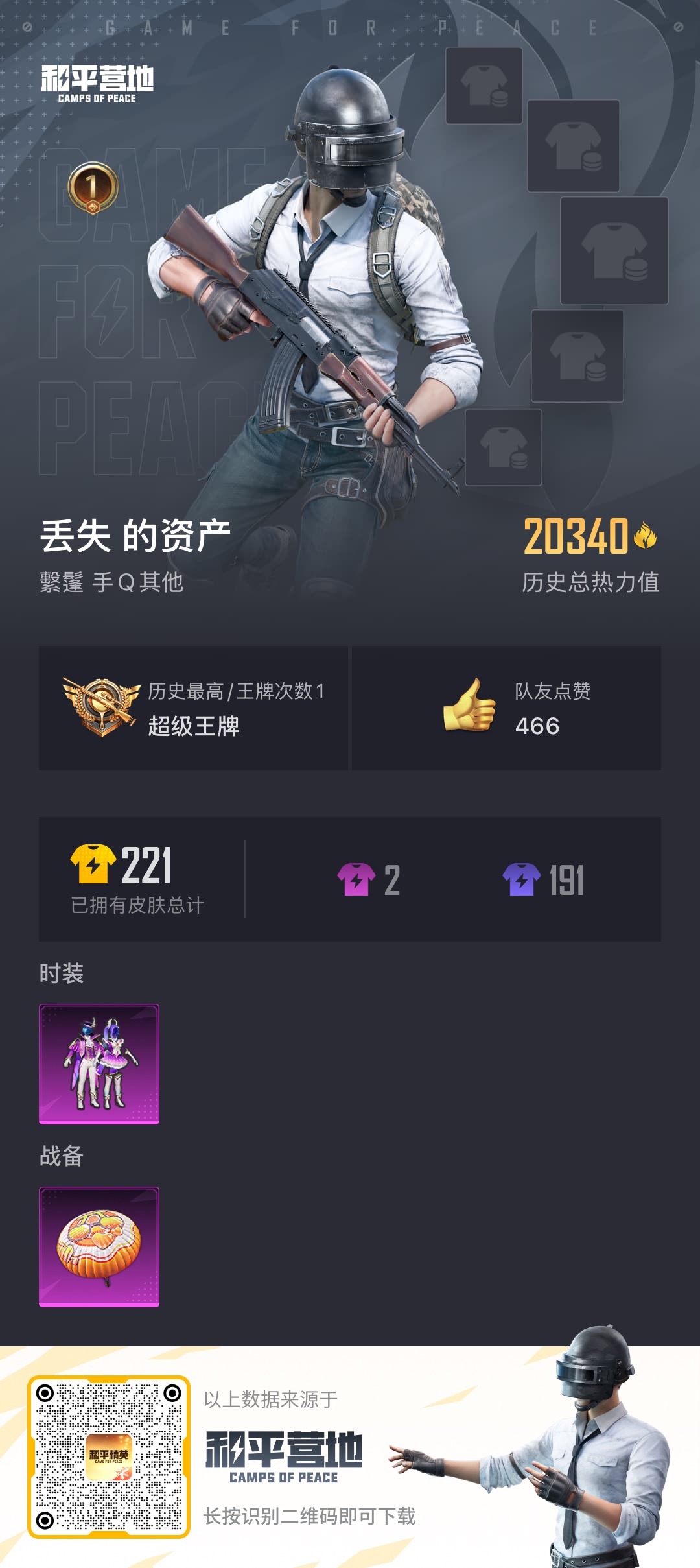 HPQK3324640和平精英账号详情图2 HPQK3324640和平精英账号详情图2