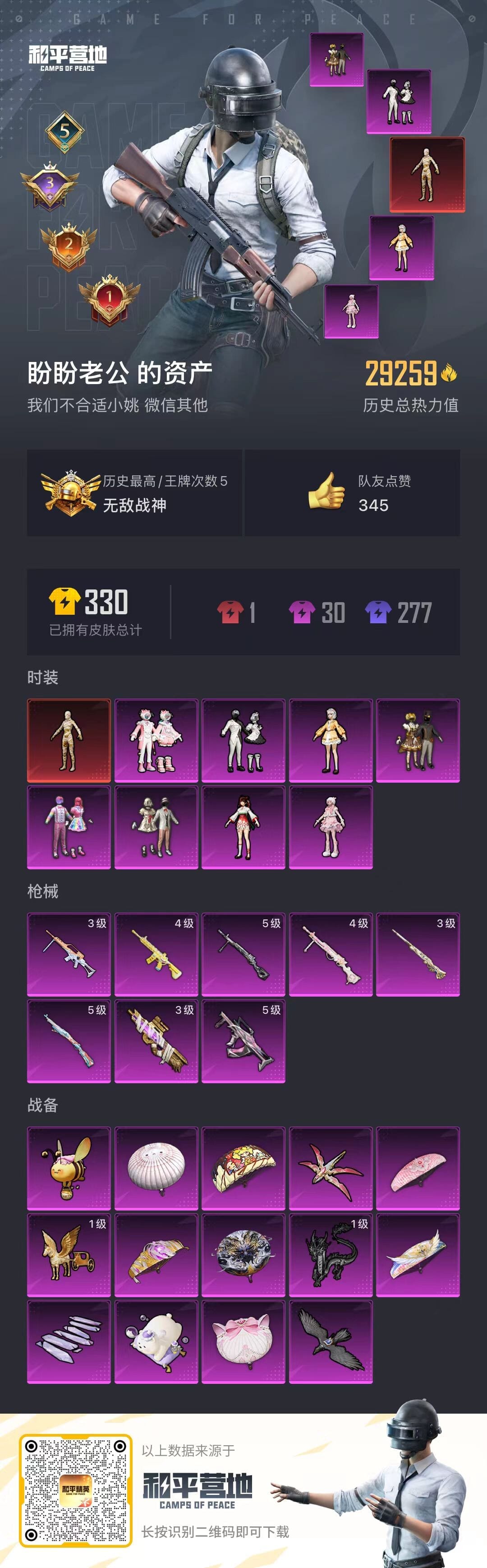 HPQM3324372和平精英账号详情图6
